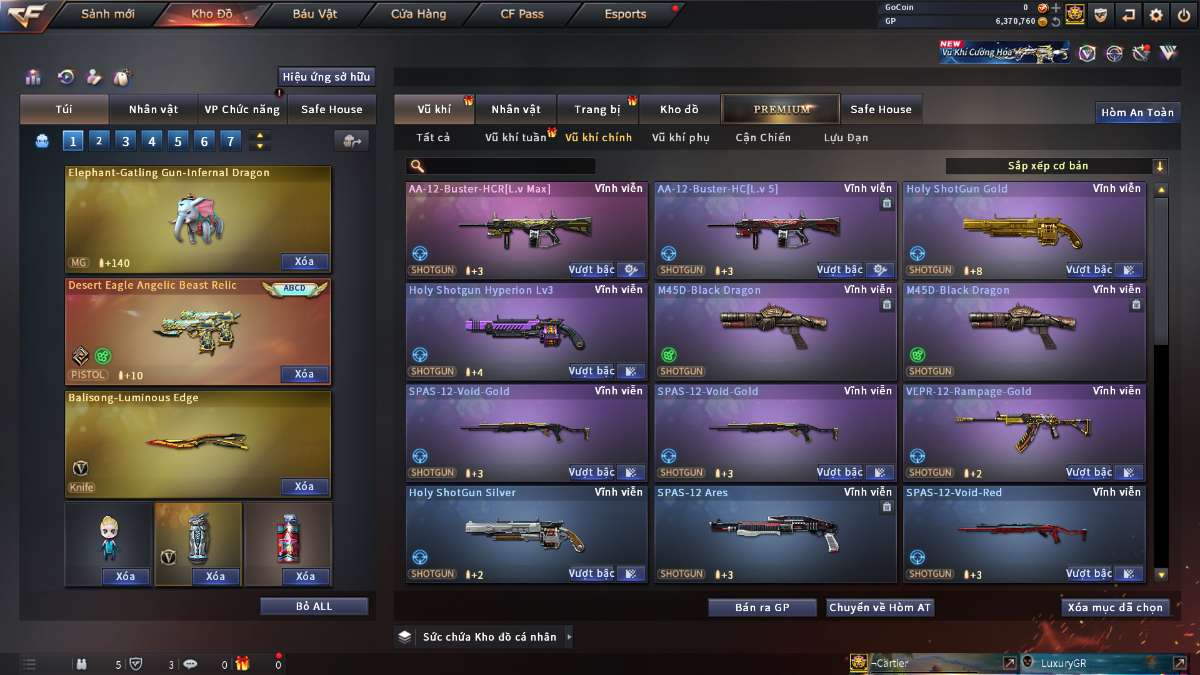 shop acc cf uy tin gia re